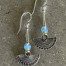 Aquamarine Fan Earrings